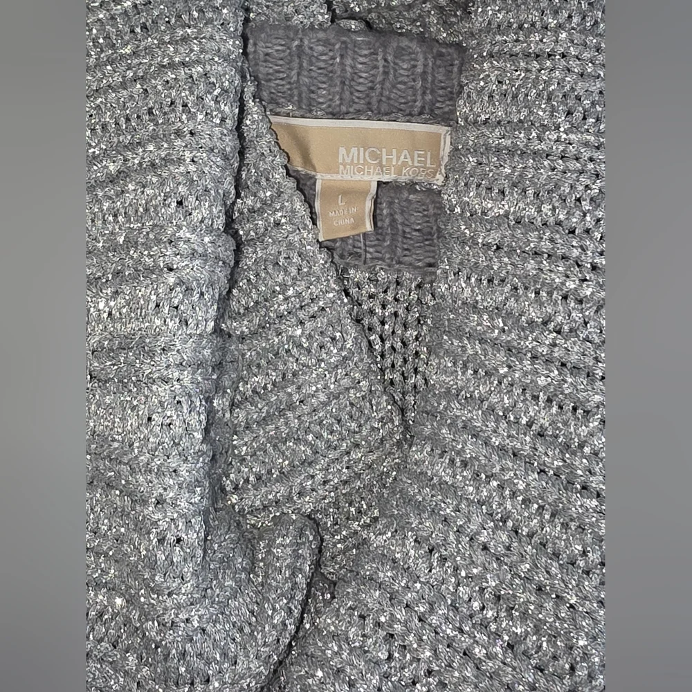 Michael Kors Silver Cowl Neck Sweater